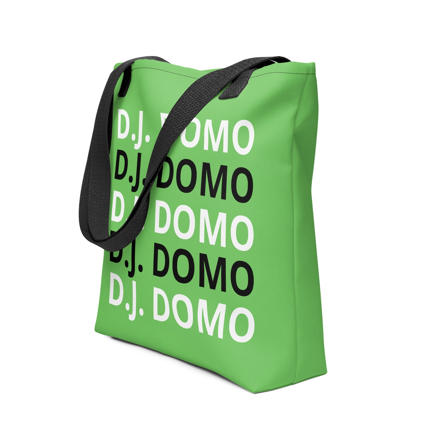 D.J. Domo "Classic" Tote Bag Light Green/Black/White