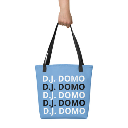 D.J. Domo "Classic" Tote Bag Sky Blue/Black/White