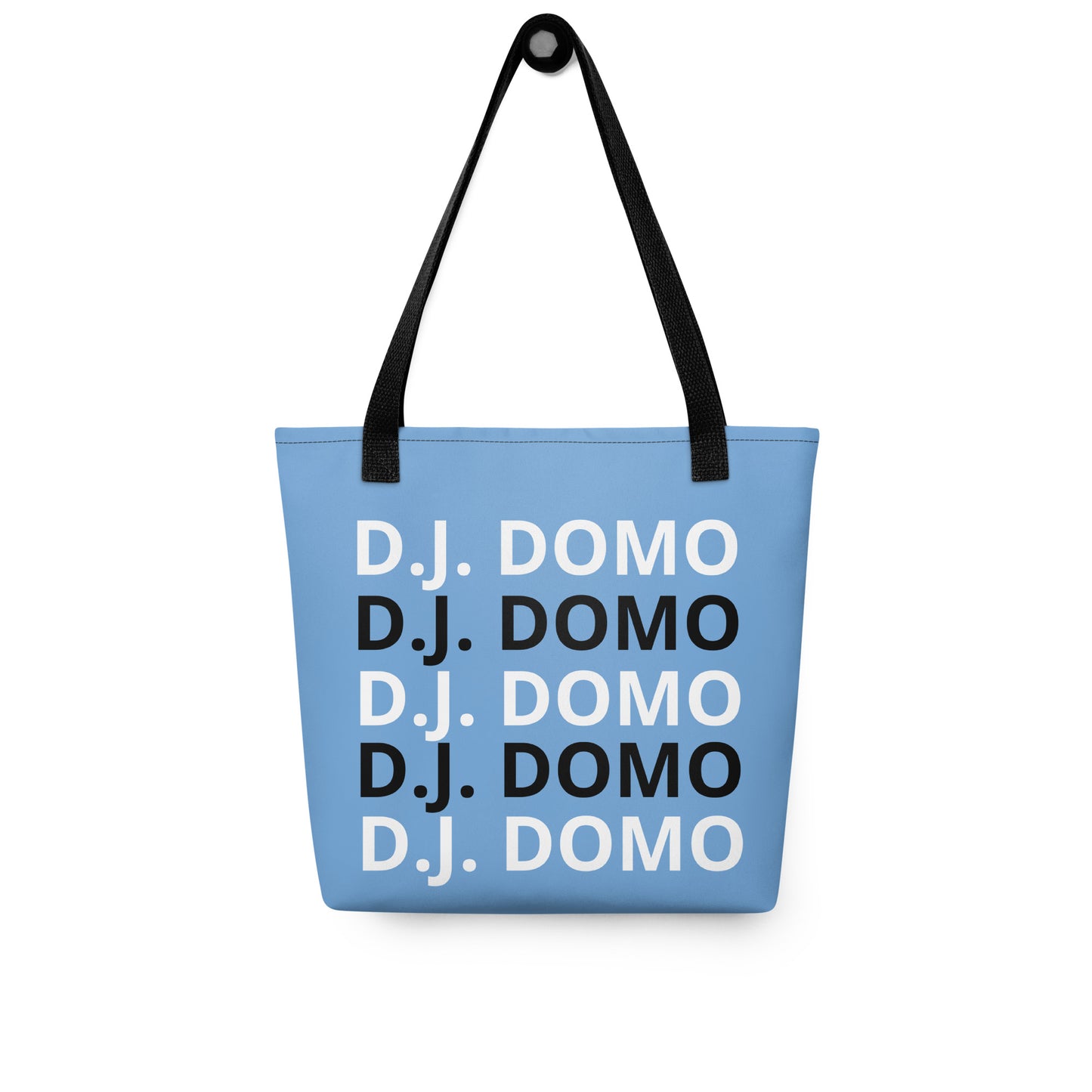 D.J. Domo "Classic" Tote Bag Sky Blue/Black/White