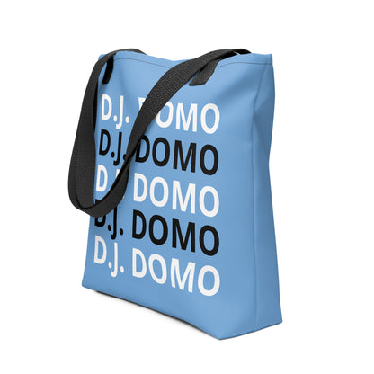 D.J. Domo "Classic" Tote Bag Sky Blue/Black/White