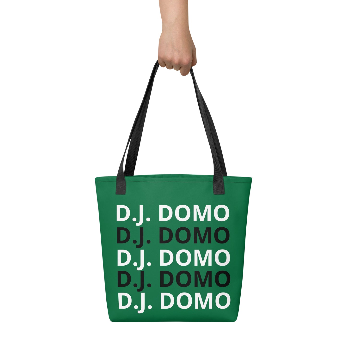 D.J. Domo "Classic" Tote Bag Green/Black/White