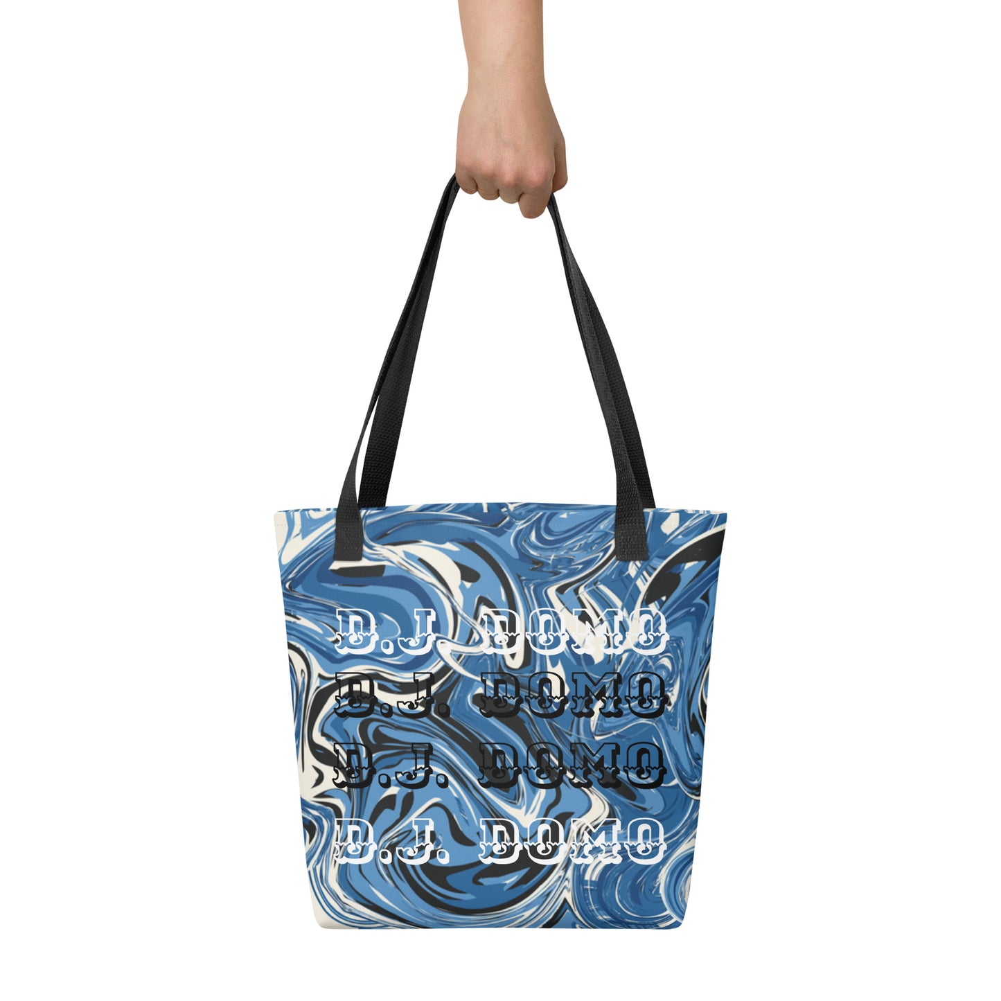 D.J. Domo "Blue Swirlz" Tote Bag