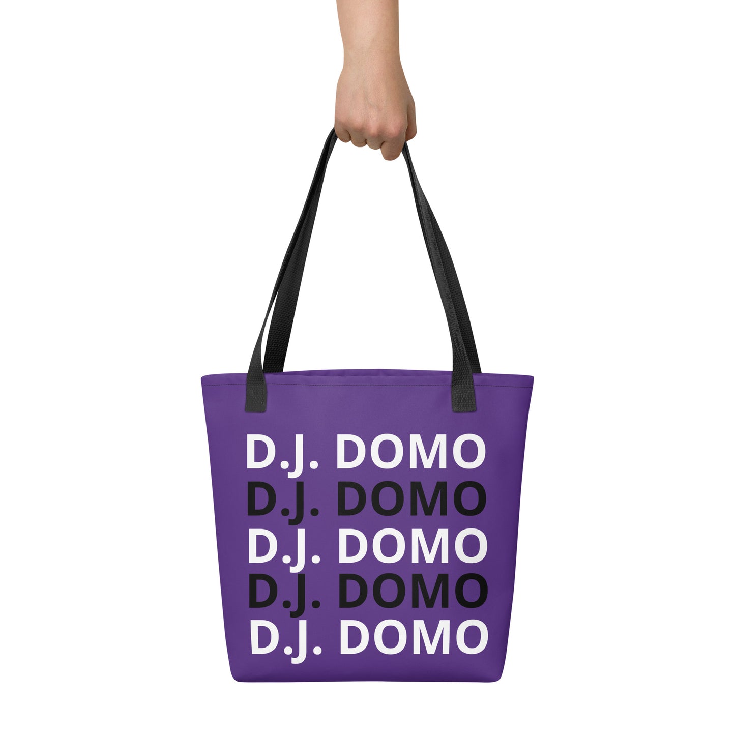 D.J. Domo "Classic" Tote Bag Purple/Black/White