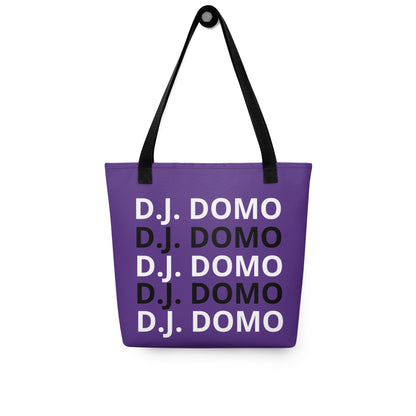 D.J. Domo "Classic" Tote Bag Purple/Black/White