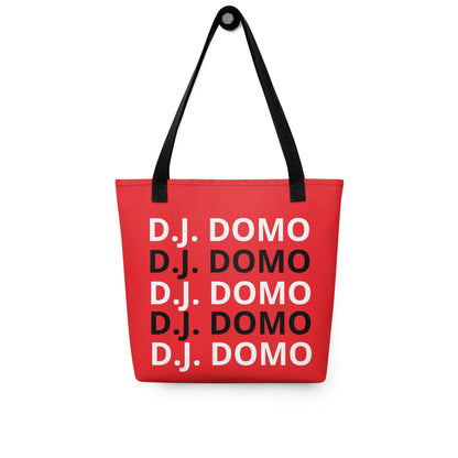 D.J. Domo "Classic" Tote Bag Red/Black/White