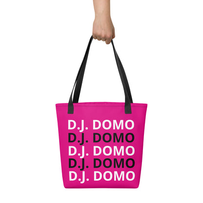 D.J. Domo "Classic" Tote Bag Pink/Black/White