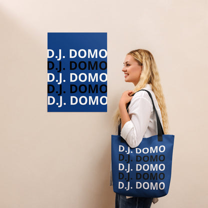 D.J. Domo "Classic" Tote Bag Blue/Black/White