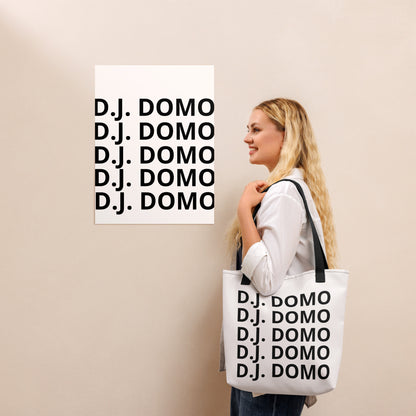 D.J. Domo "Classic" Tote Bag White/Black