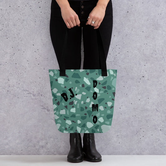 D.J. Domo "Green Shapes" Tote Bag