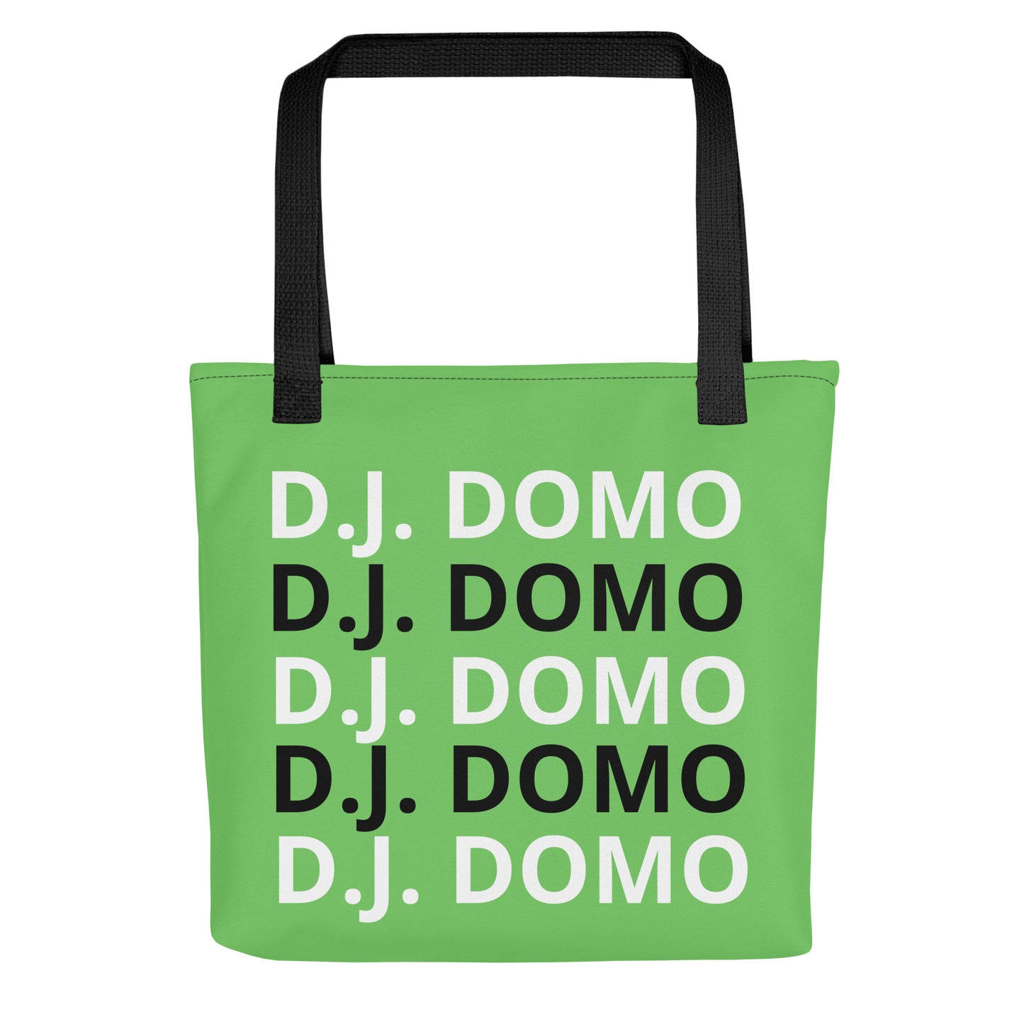 D.J. Domo "Classic" Tote Bag Light Green/Black/White