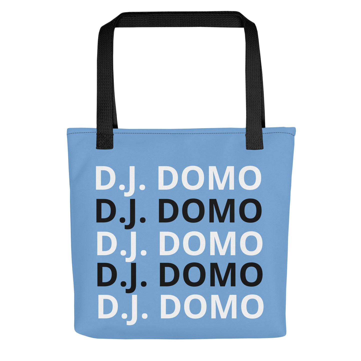 D.J. Domo "Classic" Tote Bag Sky Blue/Black/White