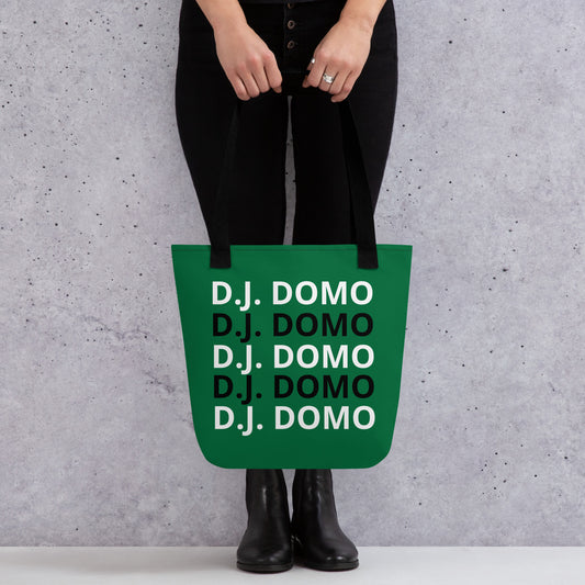 D.J. Domo "Classic" Tote Bag Green/Black/White