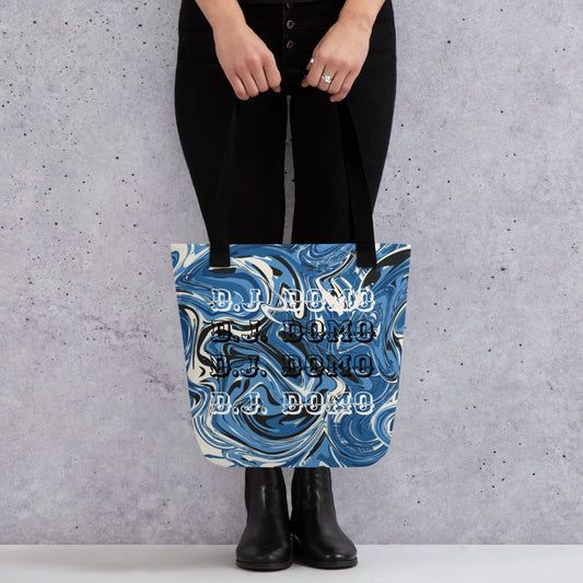 D.J. Domo "Blue Swirlz" Tote Bag