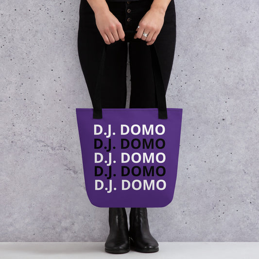 D.J. Domo "Classic" Tote Bag Purple/Black/White