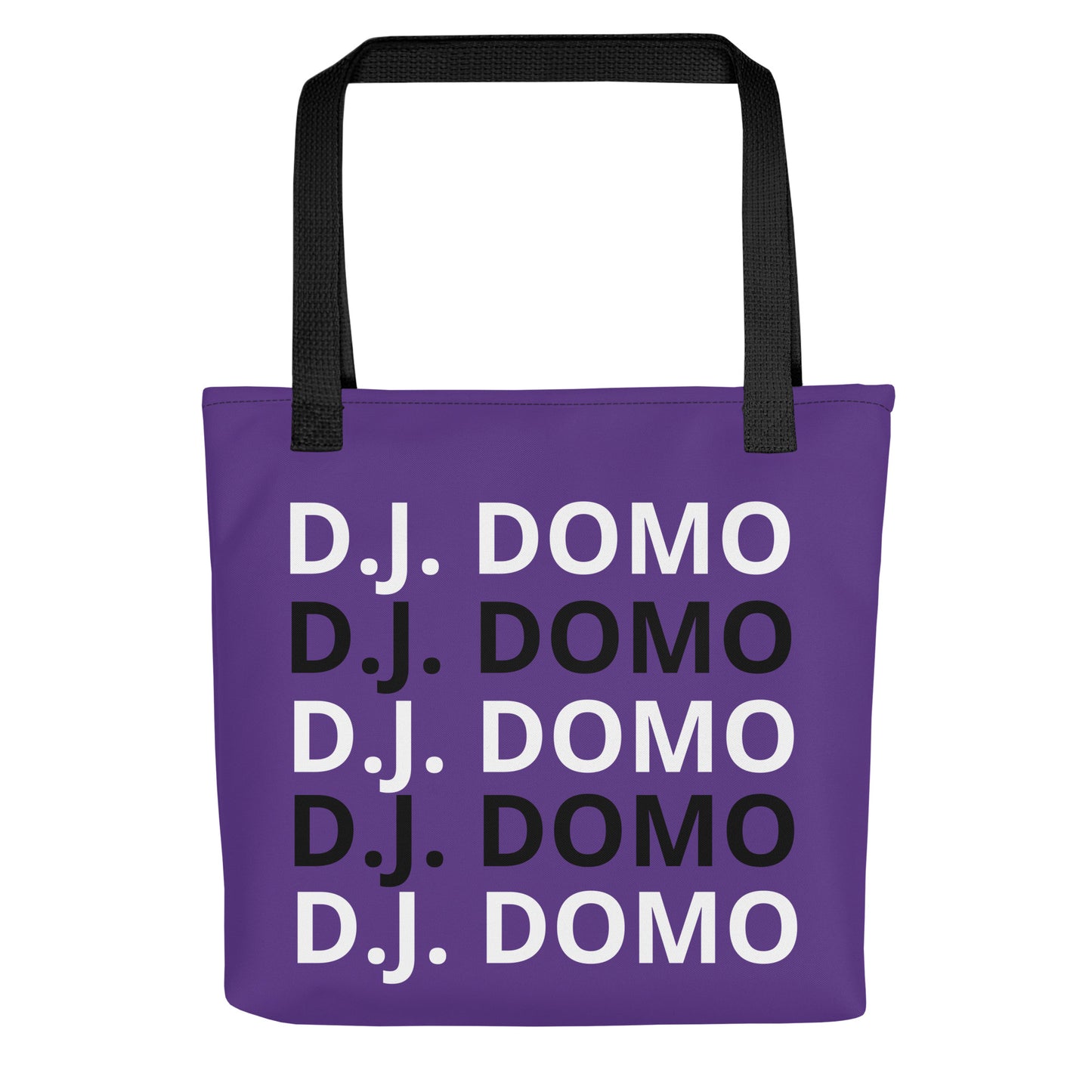 D.J. Domo "Classic" Tote Bag Purple/Black/White