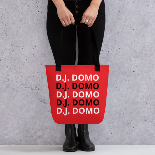 D.J. Domo "Classic" Tote Bag Red/Black/White