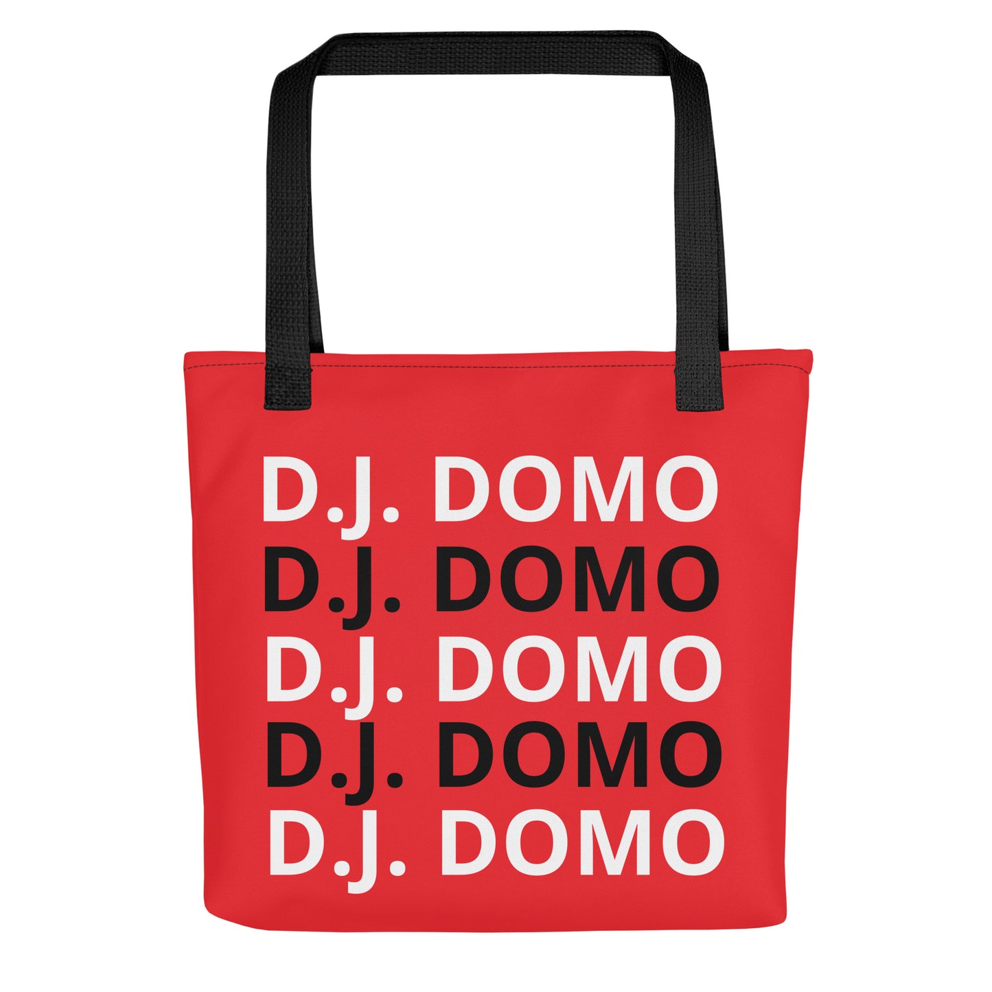 D.J. Domo "Classic" Tote Bag Red/Black/White