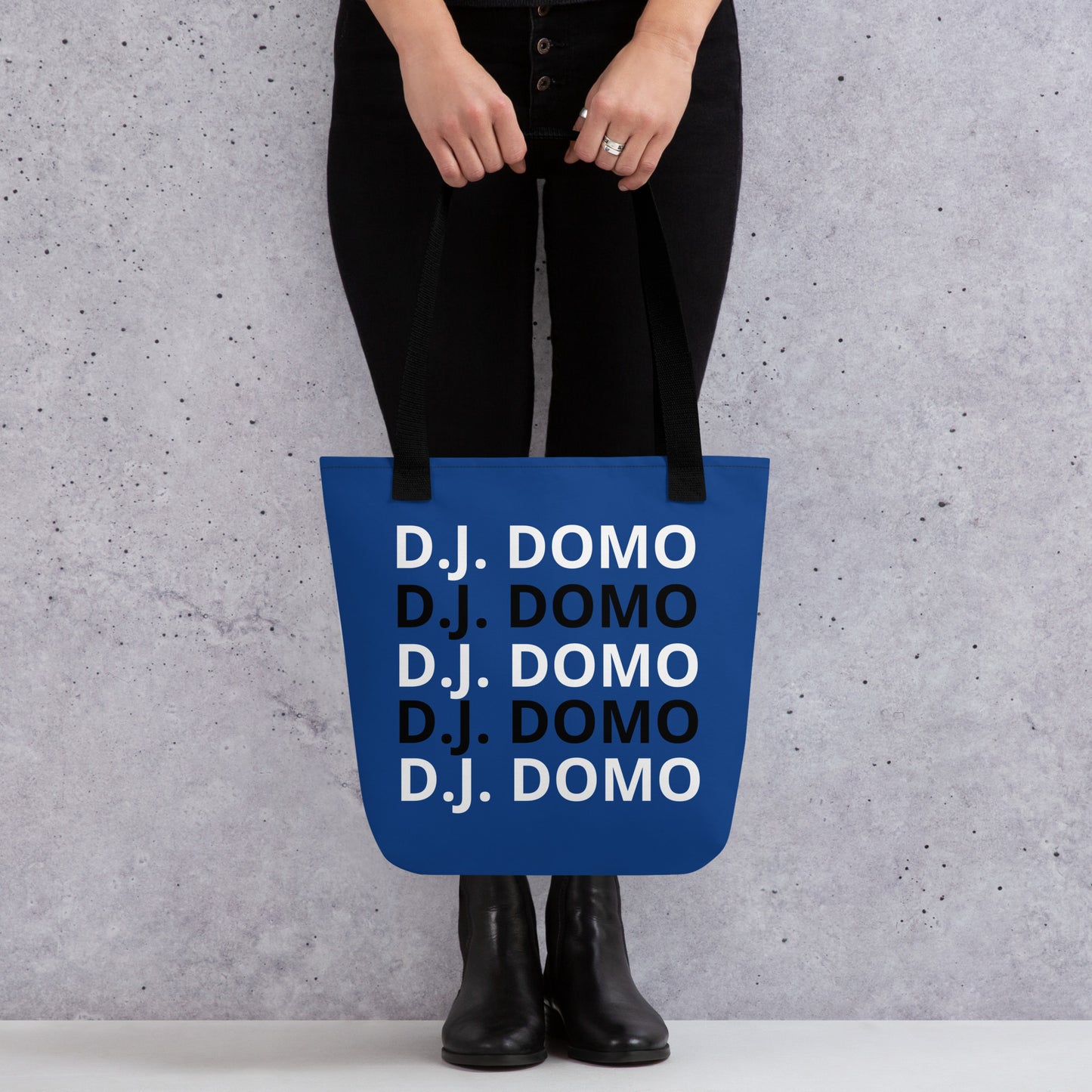 D.J. Domo "Classic" Tote Bag Blue/Black/White