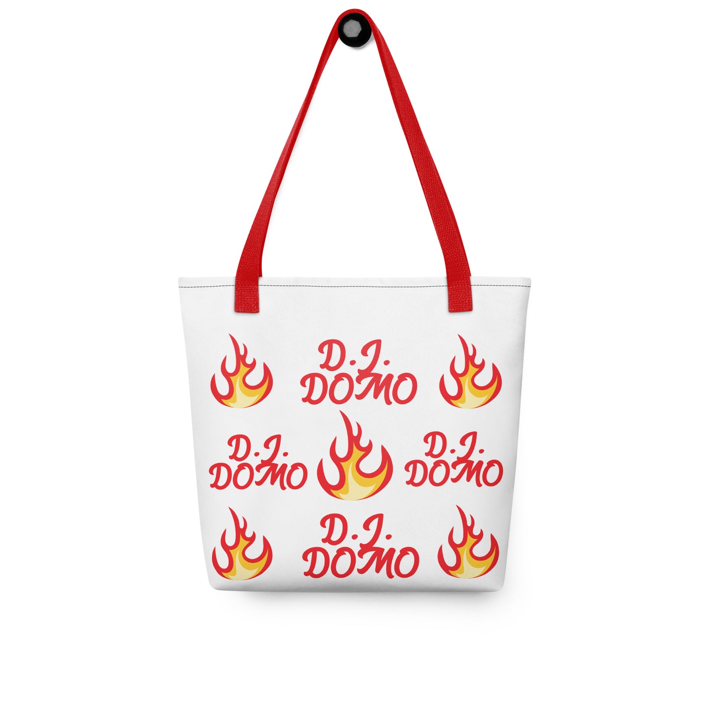 D.J. Domo "Hot Fire" Tote Bag Gold or Red Straps