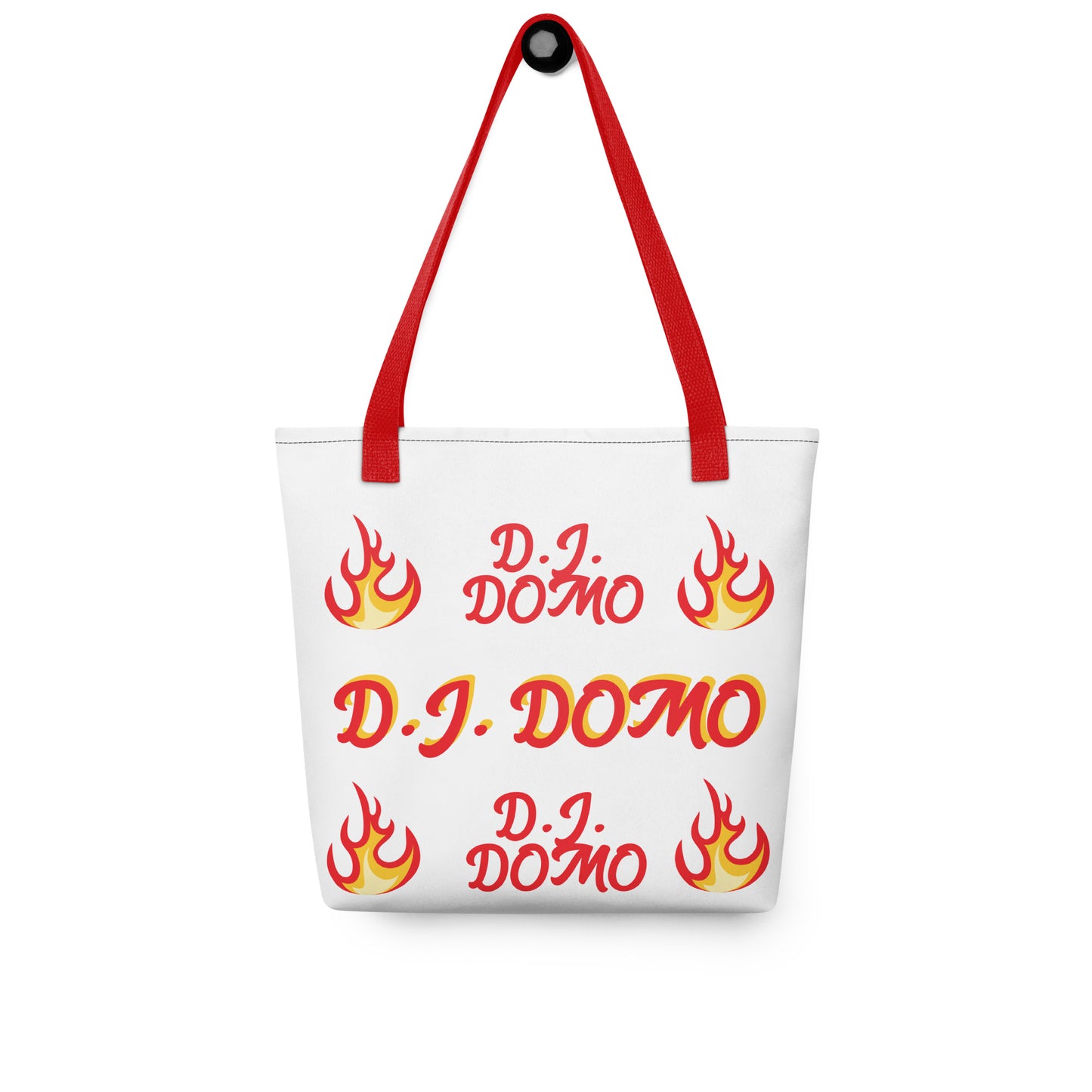 D.J. Domo "Hot Fire Bag 2" Tote Bag Gold or Red Straps