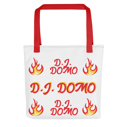 D.J. Domo "Hot Fire Bag 2" Tote Bag Gold or Red Straps