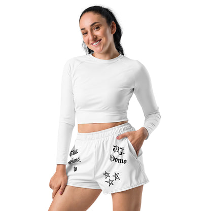 D.J. Domo "These Belong To" Unisex Athletic Shorts White/Black