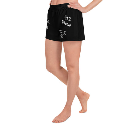 D.J. Domo "These Belong To" Unisex Athletic Shorts Black/White