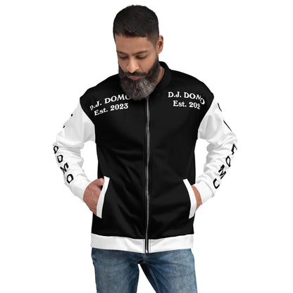 D.J. Domo "Regretted" Unisex Bomber Jacket Black/White