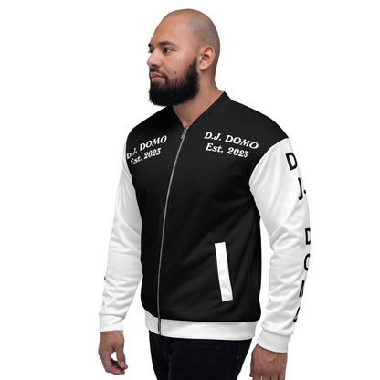 D.J. Domo "Regretted" Unisex Bomber Jacket Black/White