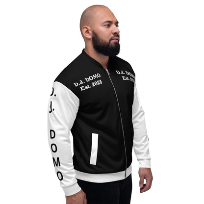 D.J. Domo "Regretted" Unisex Bomber Jacket Black/White