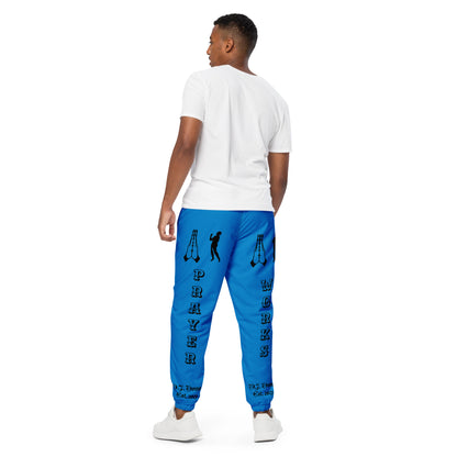 D.J. Domo "Prayer" Unisex Track Pants Light Blue/Black