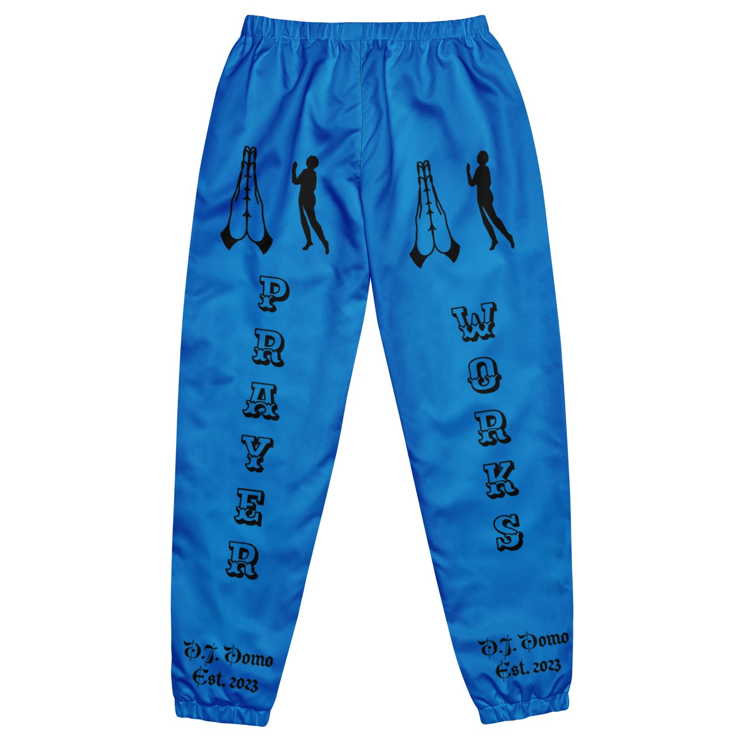 D.J. Domo "Prayer" Unisex Track Pants Light Blue/Black