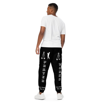 D.J. Domo "Prayer" Unisex Track Pants Black/White