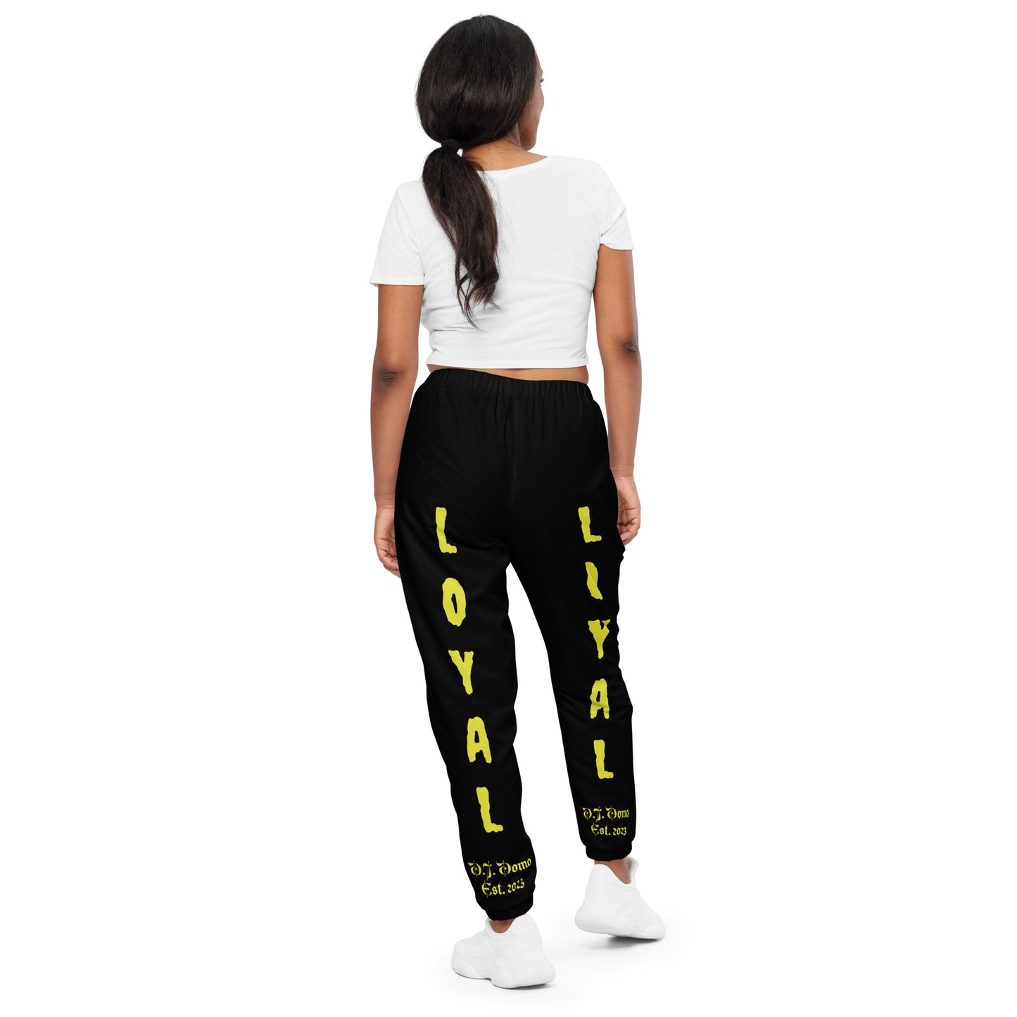 D.J. Domo "LOYAL" Unisex Track Pants Black/Gold