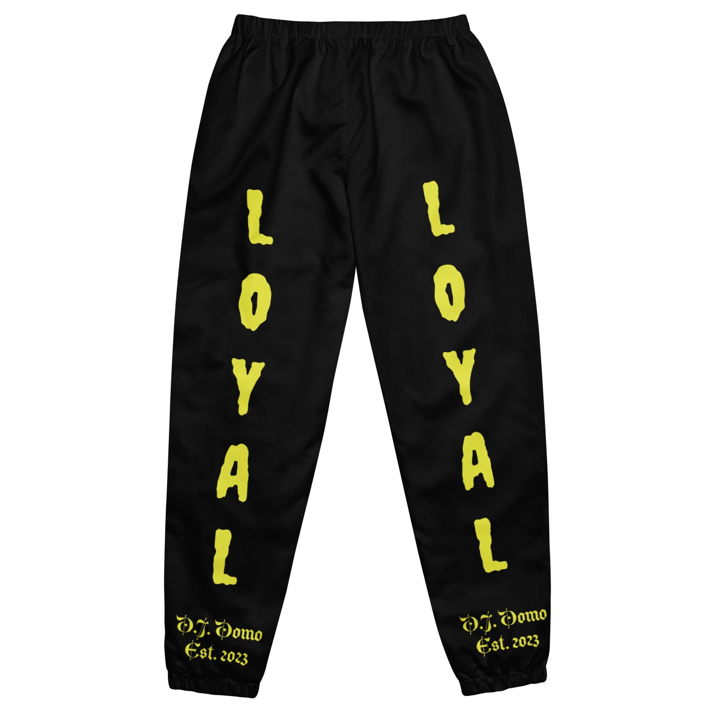 D.J. Domo "LOYAL" Unisex Track Pants Black/Gold