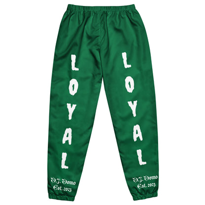 D.J. Domo "LOYAL" Unisex Track Pants Green/White