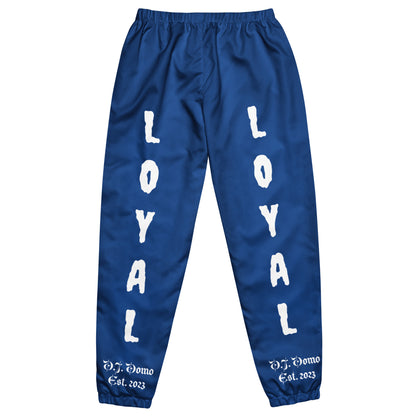 D.J. Domo "LOYAL" Unisex Track Pants Dark Blue/White