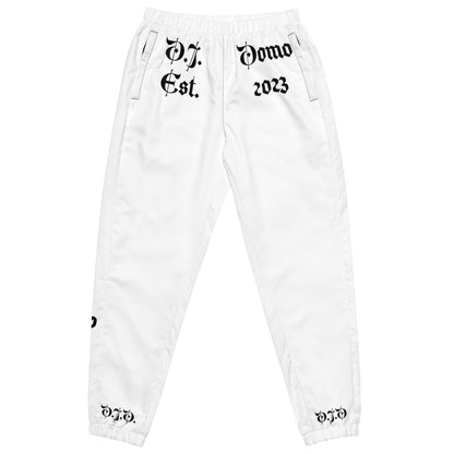 D.J. Domo "Destiny & Purpose" Unisex Track Pants White/Black