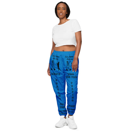 D.J. Domo "Prayer" Unisex Track Pants Light Blue/Black