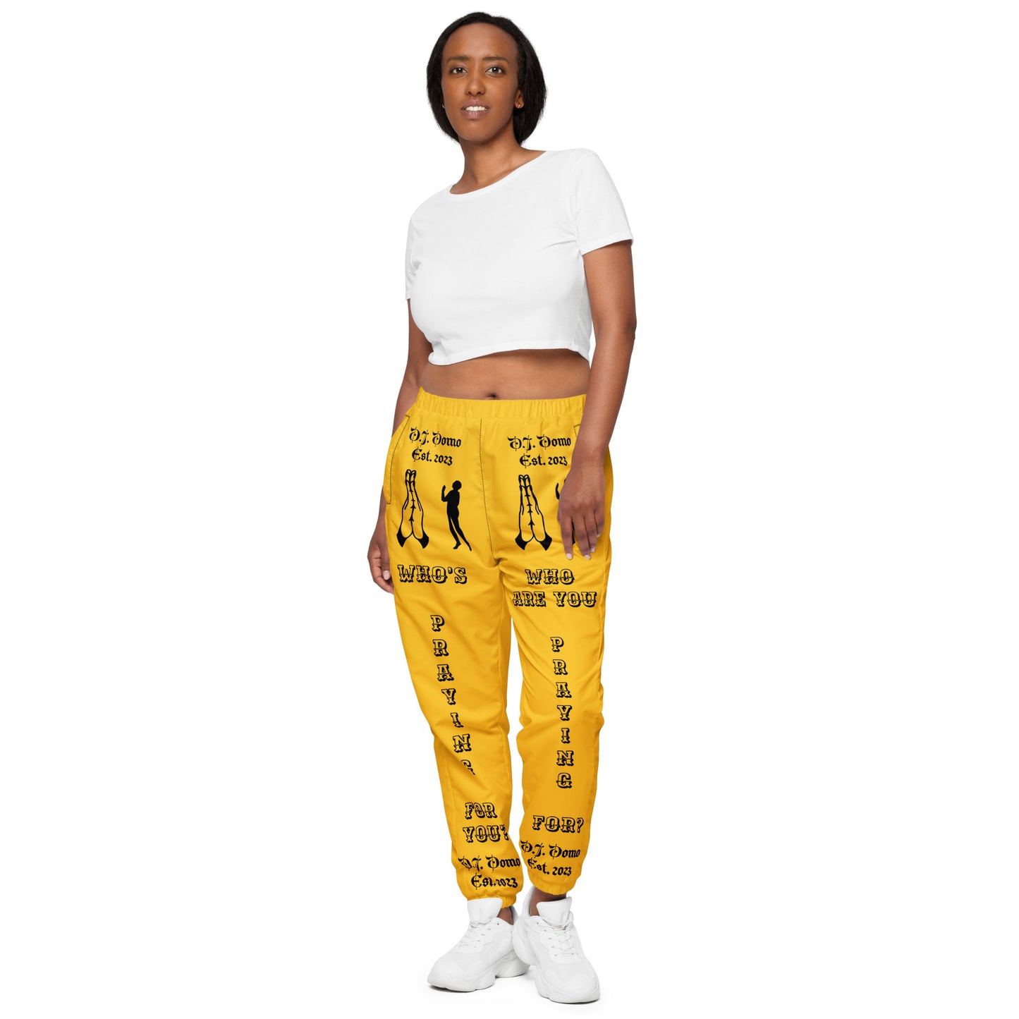 D.J. Domo "Prayer" Unisex Track Pants Gold/Black