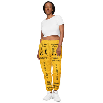 D.J. Domo "Prayer" Unisex Track Pants Gold/Black