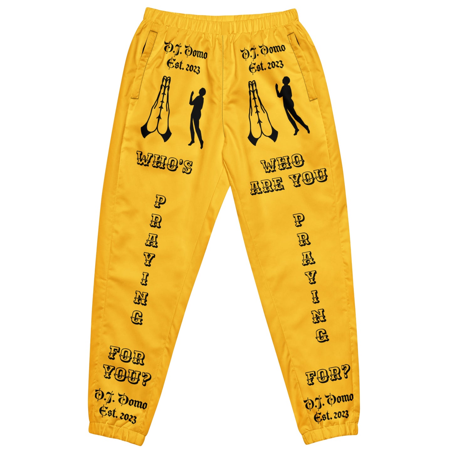 D.J. Domo "Prayer" Unisex Track Pants Gold/Black