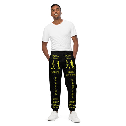 D.J. Domo "Prayer" Unisex Track Pants Black/Gold