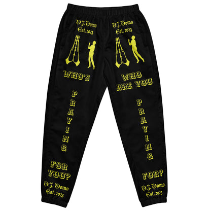 D.J. Domo "Prayer" Unisex Track Pants Black/Gold