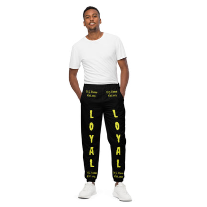 D.J. Domo "LOYAL" Unisex Track Pants Black/Gold