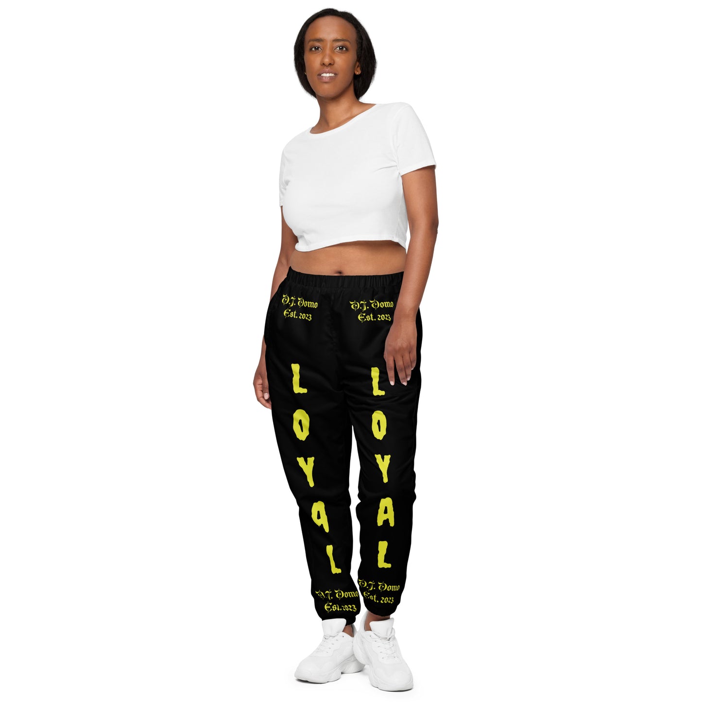 D.J. Domo "LOYAL" Unisex Track Pants Black/Gold