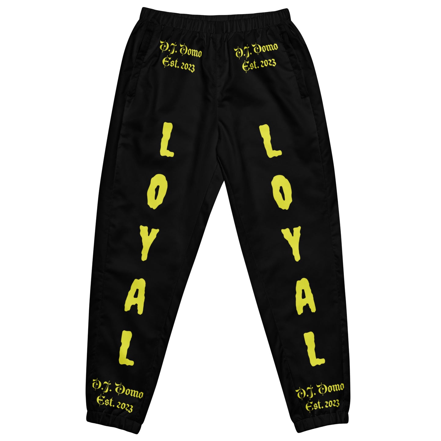 D.J. Domo "LOYAL" Unisex Track Pants Black/Gold