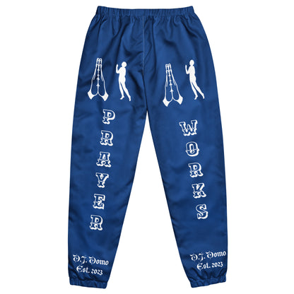 D.J. Domo "Prayer" Unisex Track Pants Dark Blue/White