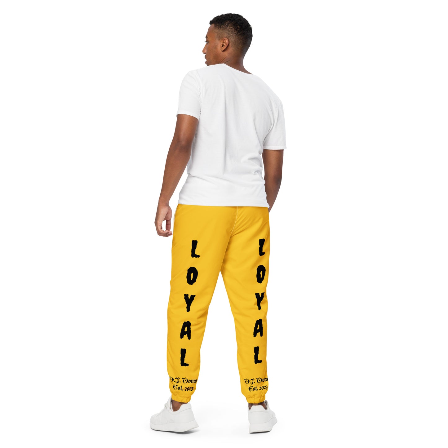 D.J. Domo "LOYAL" Unisex Track Pants Gold/Black