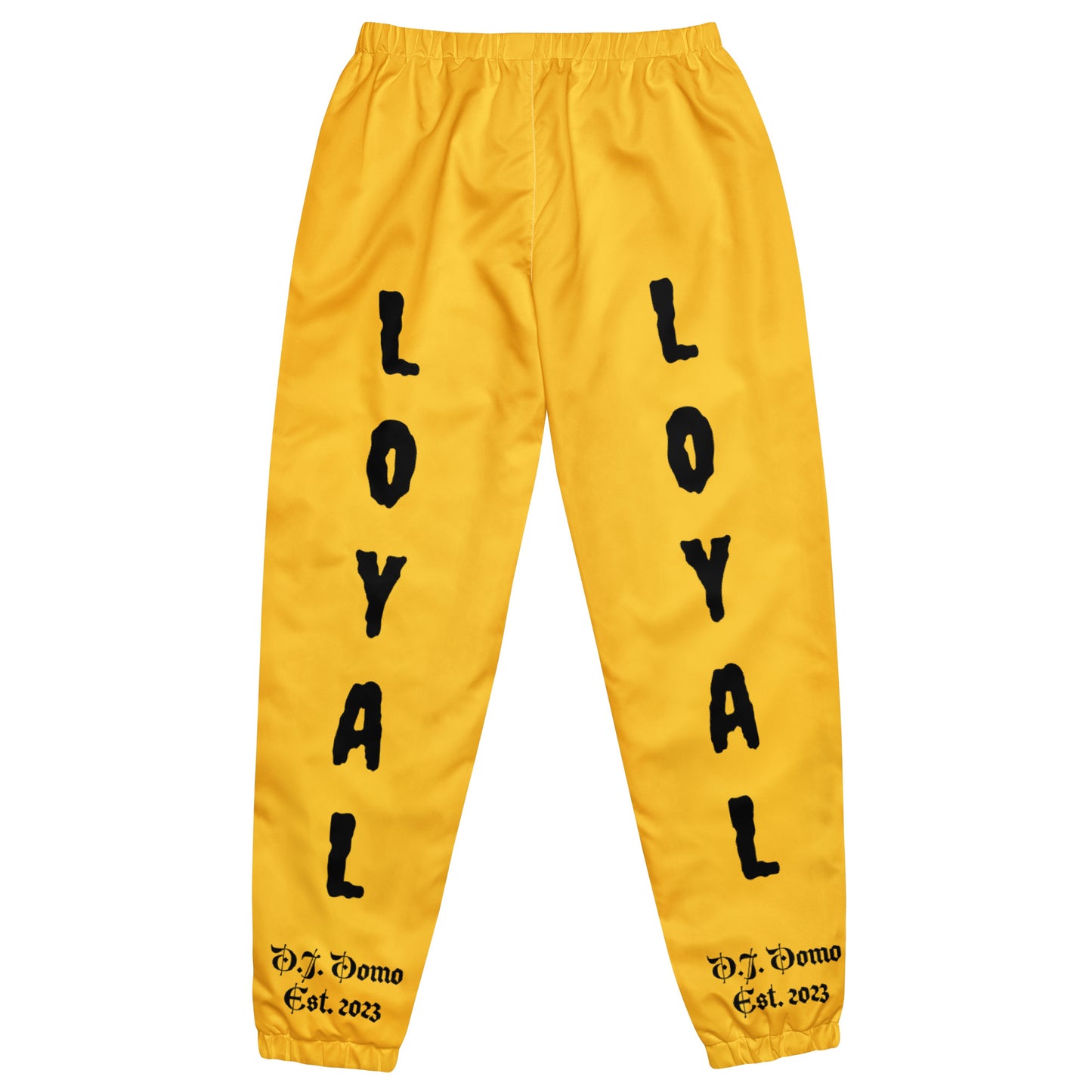 D.J. Domo "LOYAL" Unisex Track Pants Gold/Black